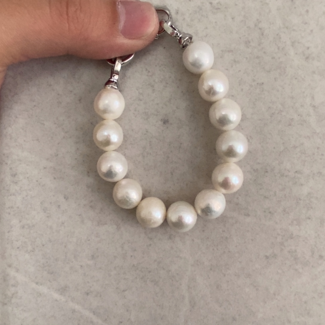 天然淡水珍珠无人工干预银S925镶嵌淡水珍珠11