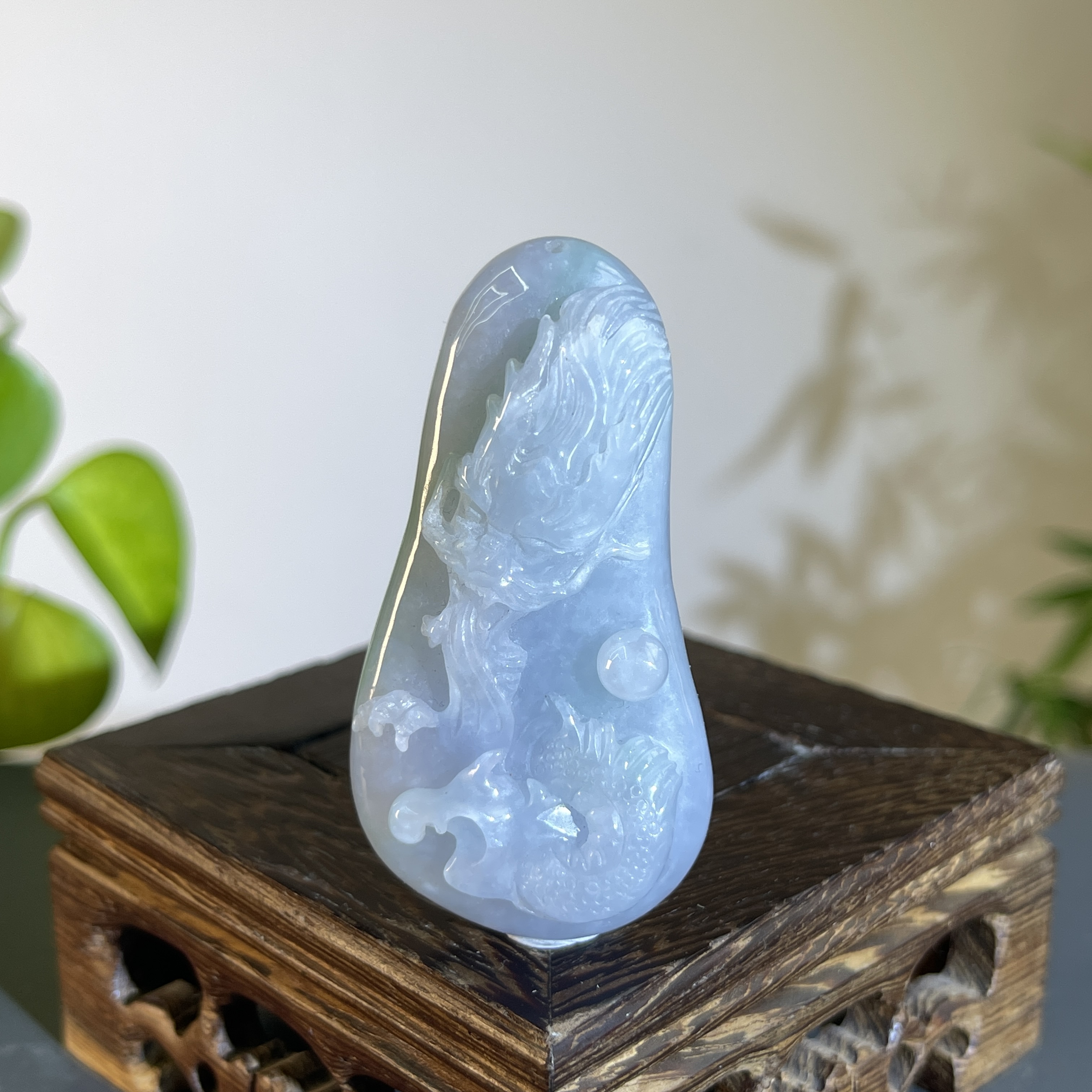 JTA19-75   天然缅甸A货翡翠  龙牌