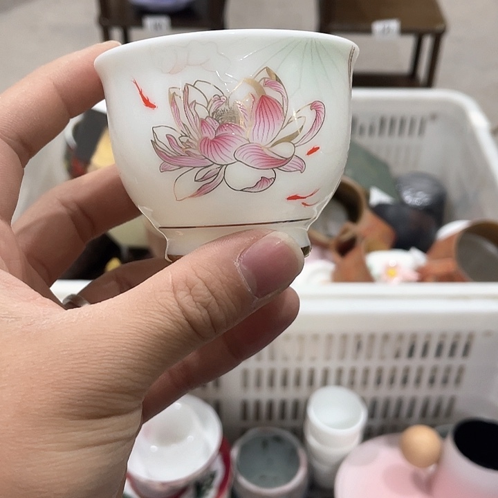 陶瓷茶具全部默认微瑕处理不影响使用完美主义者慎拍！