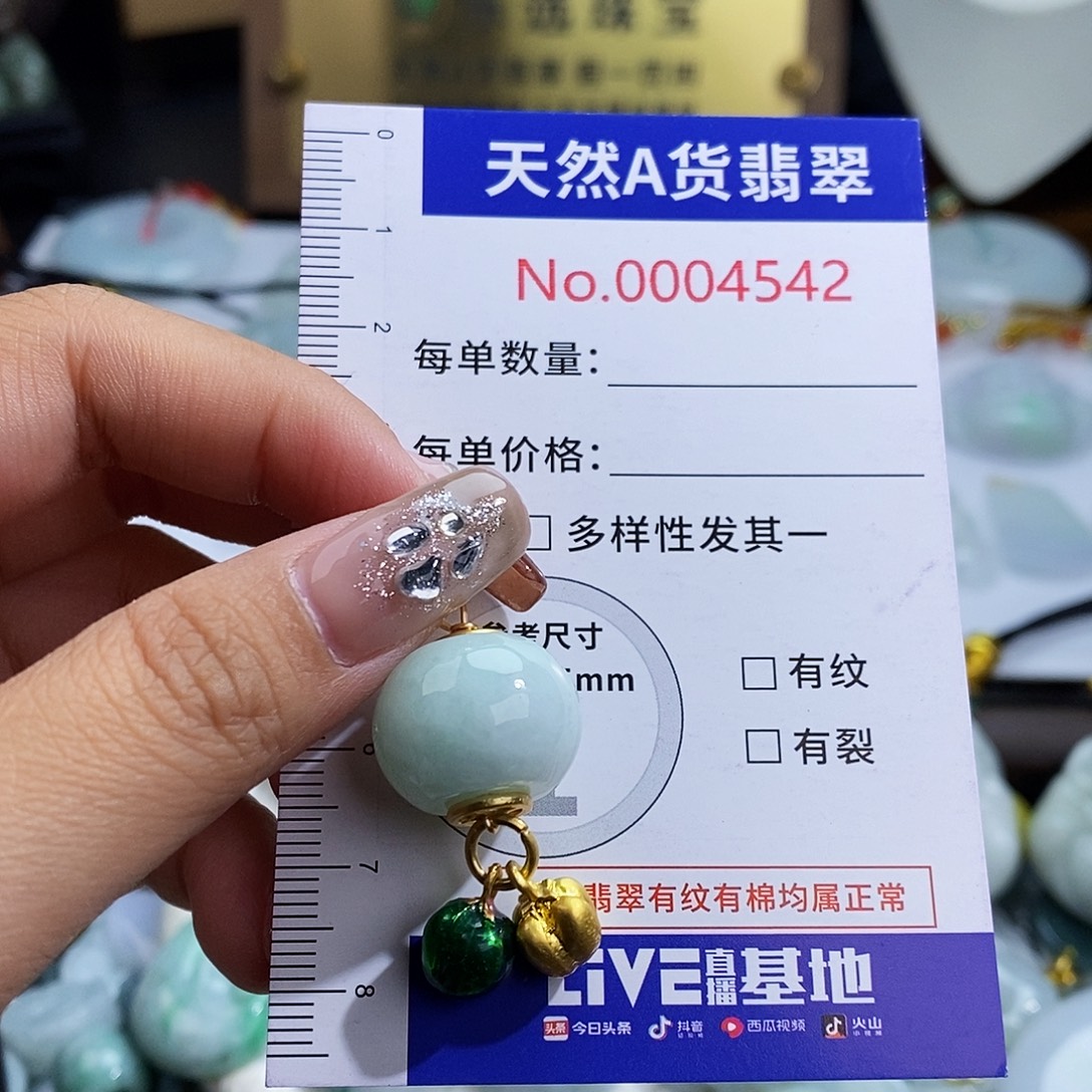 翡翠未镶嵌颈饰4542