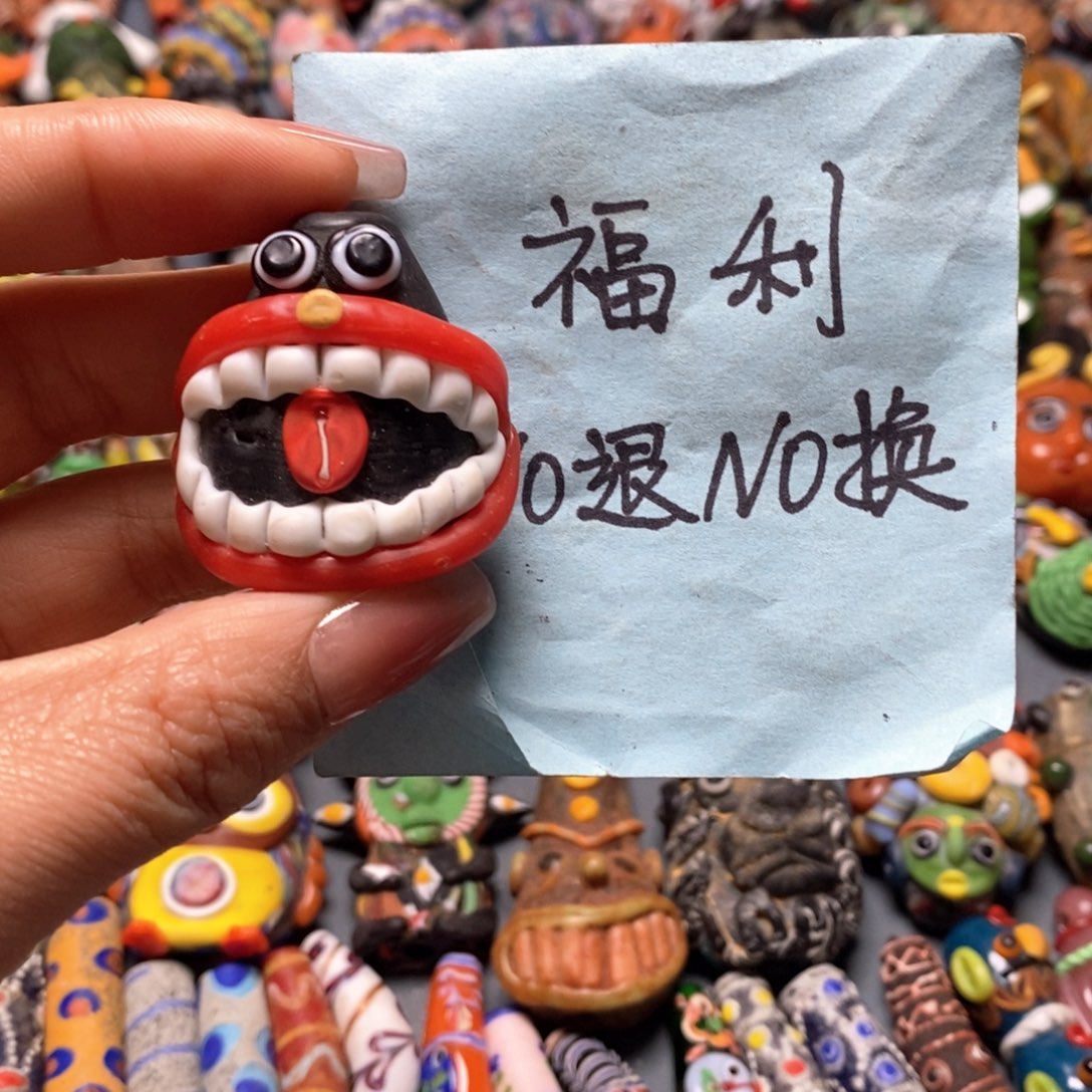 琉璃颈饰印度尼西亚大嘴