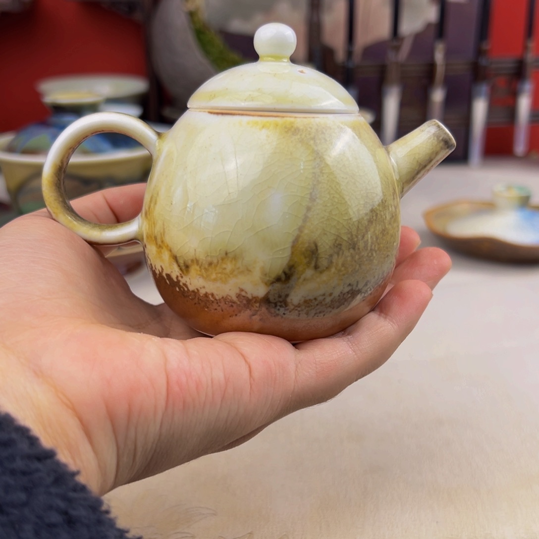 杯子纯手工柴烧主人杯估计没