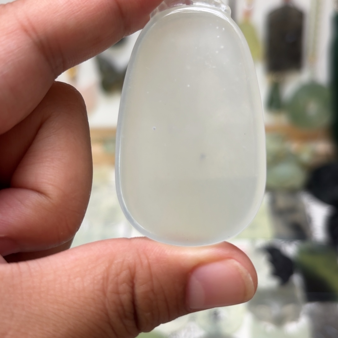 蛇纹石玉合金颈饰