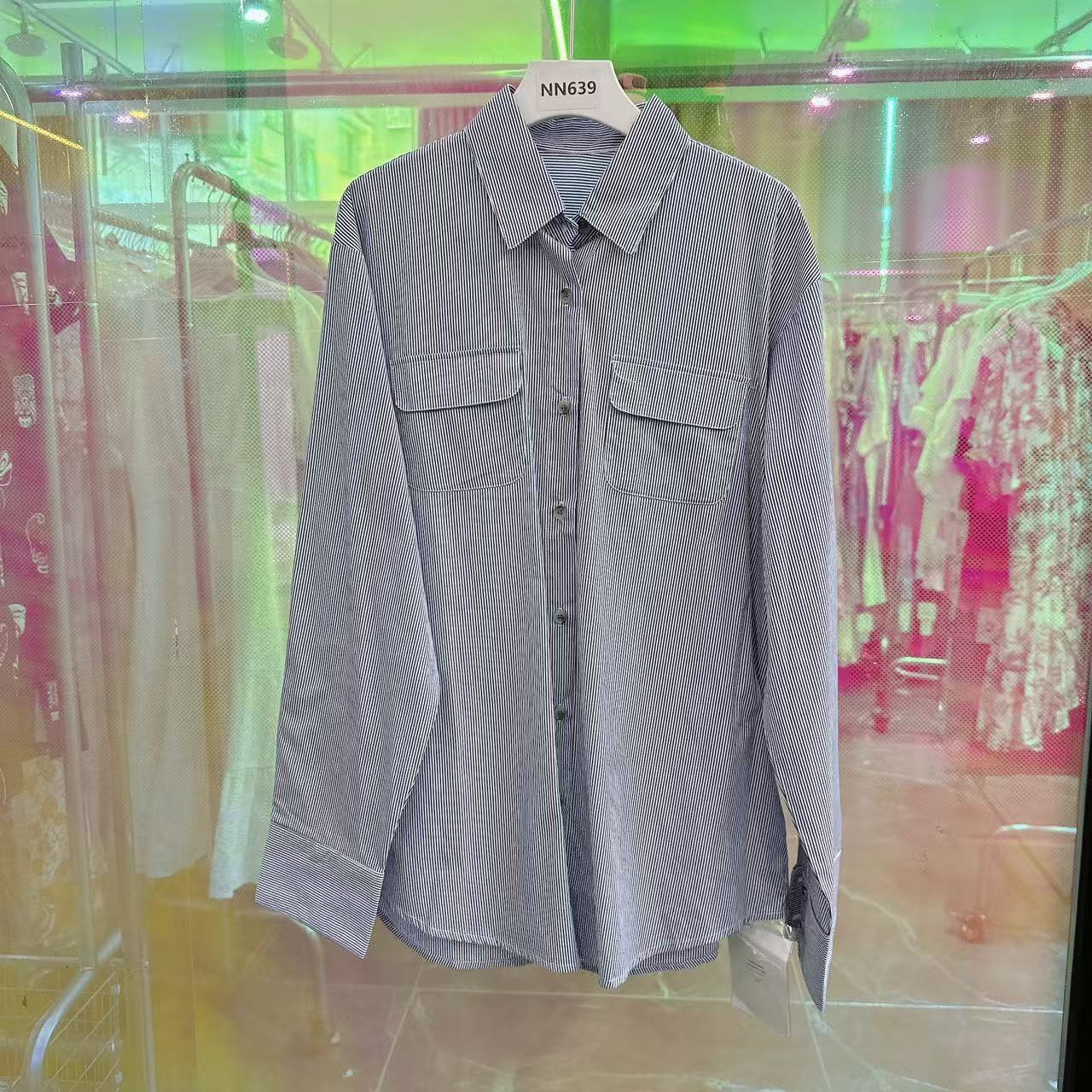 NN639-时尚女装设计感衬衣百搭休闲衬衫