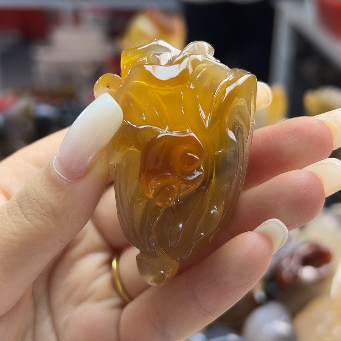 玛瑙/玉髓未镶嵌吊坠(不含链)