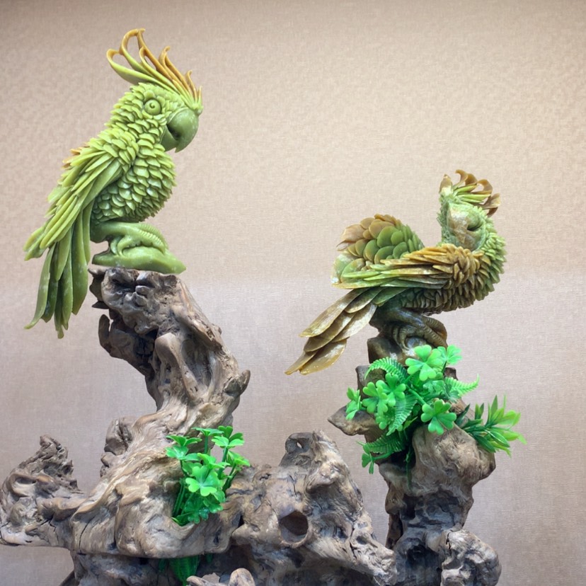 【闪购商品】蛇纹石玉摆件覆膜未镶嵌