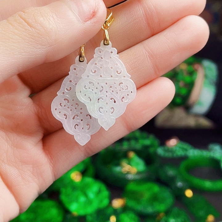 翡翠银S925镶嵌颈饰