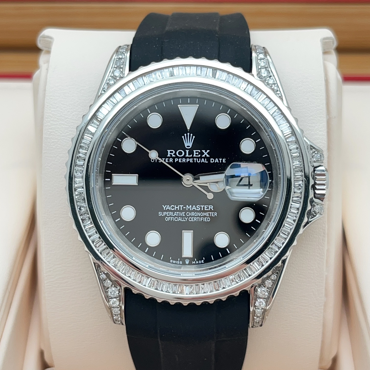 99新 Rolex/劳力士 3135机芯升级名士游艇T方钻 真钻款 现货特价