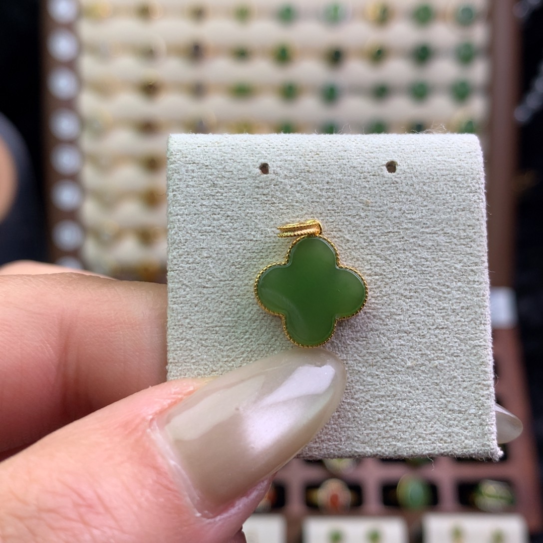 和田玉银S925镶嵌戒指