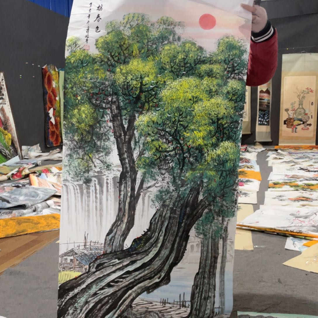 国画国画作品画心一张