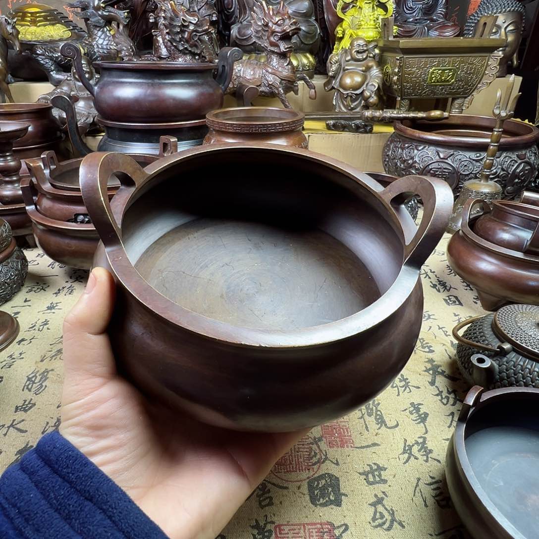 铜香炉家用供奉佛像炉