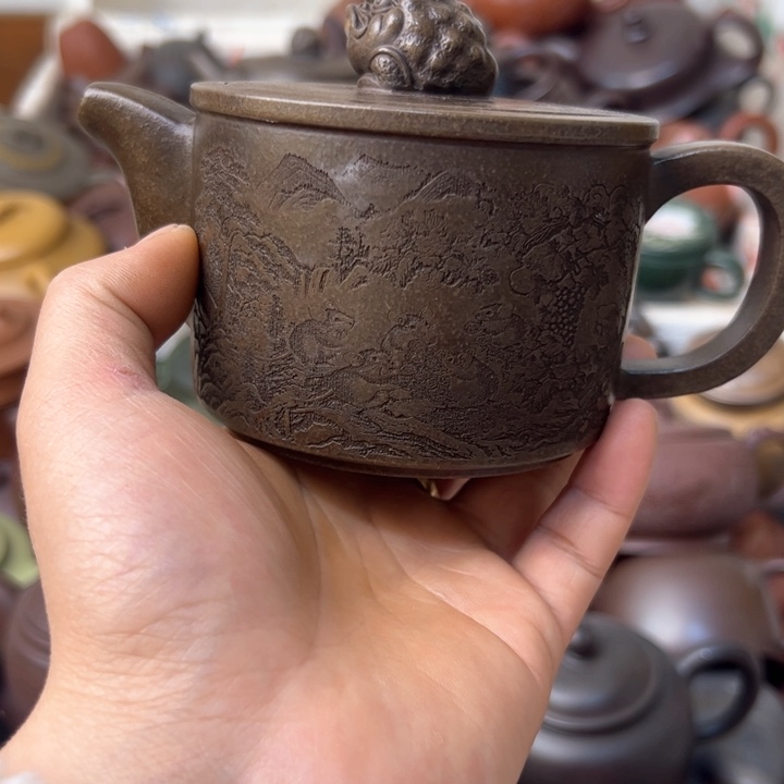 紫砂茶壶紫砂壶扭断了