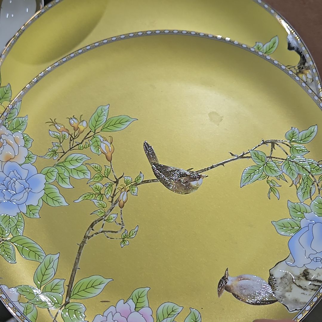 碗瑕疵琴瑟和鸣10寸2个大盘66666