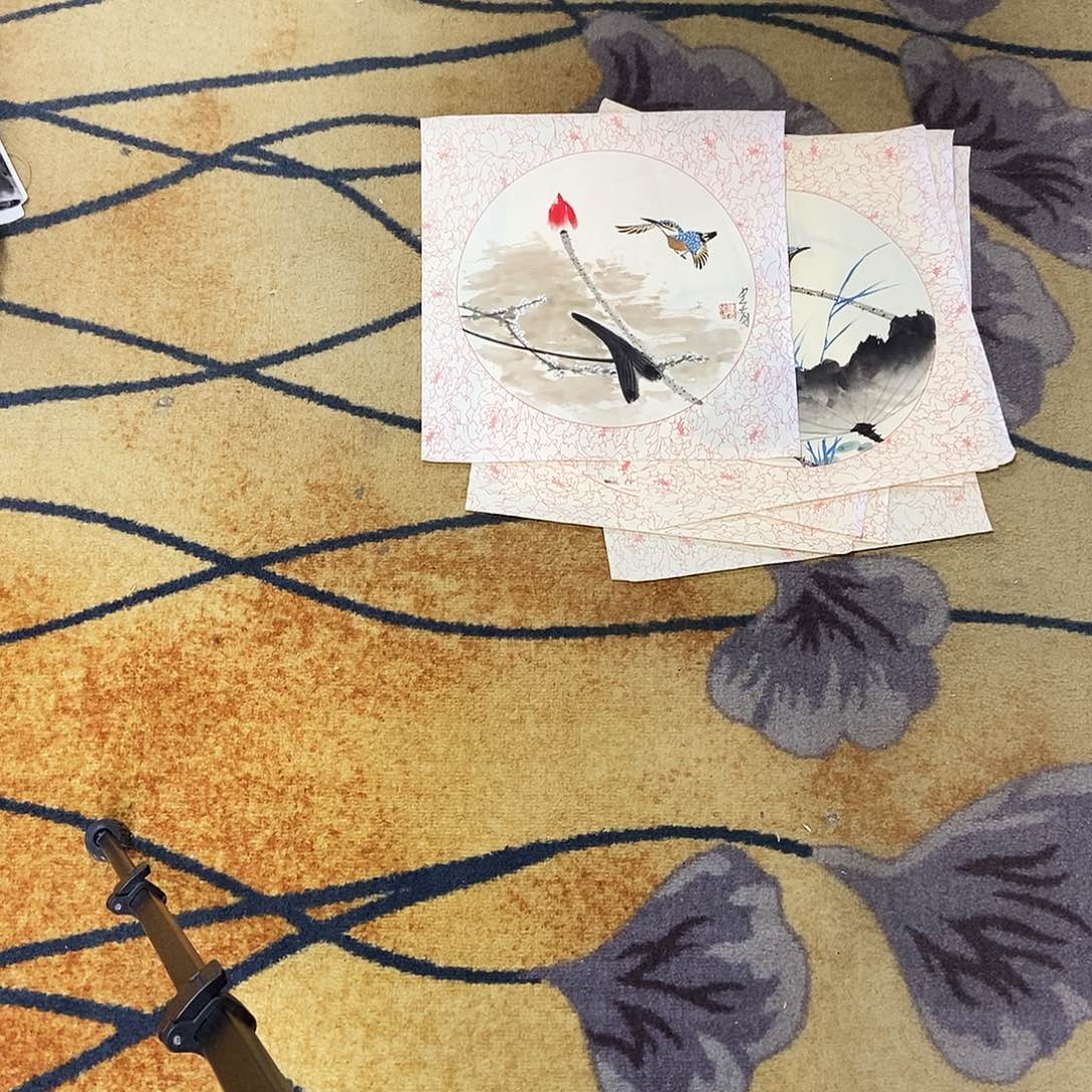 国画蚂*手绘作品欣赏？平价
