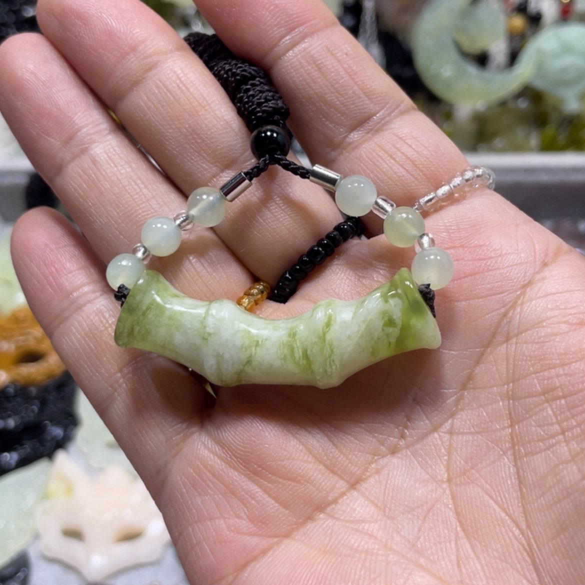 【闪购商品】岫玉颈饰未镶嵌86吊坠