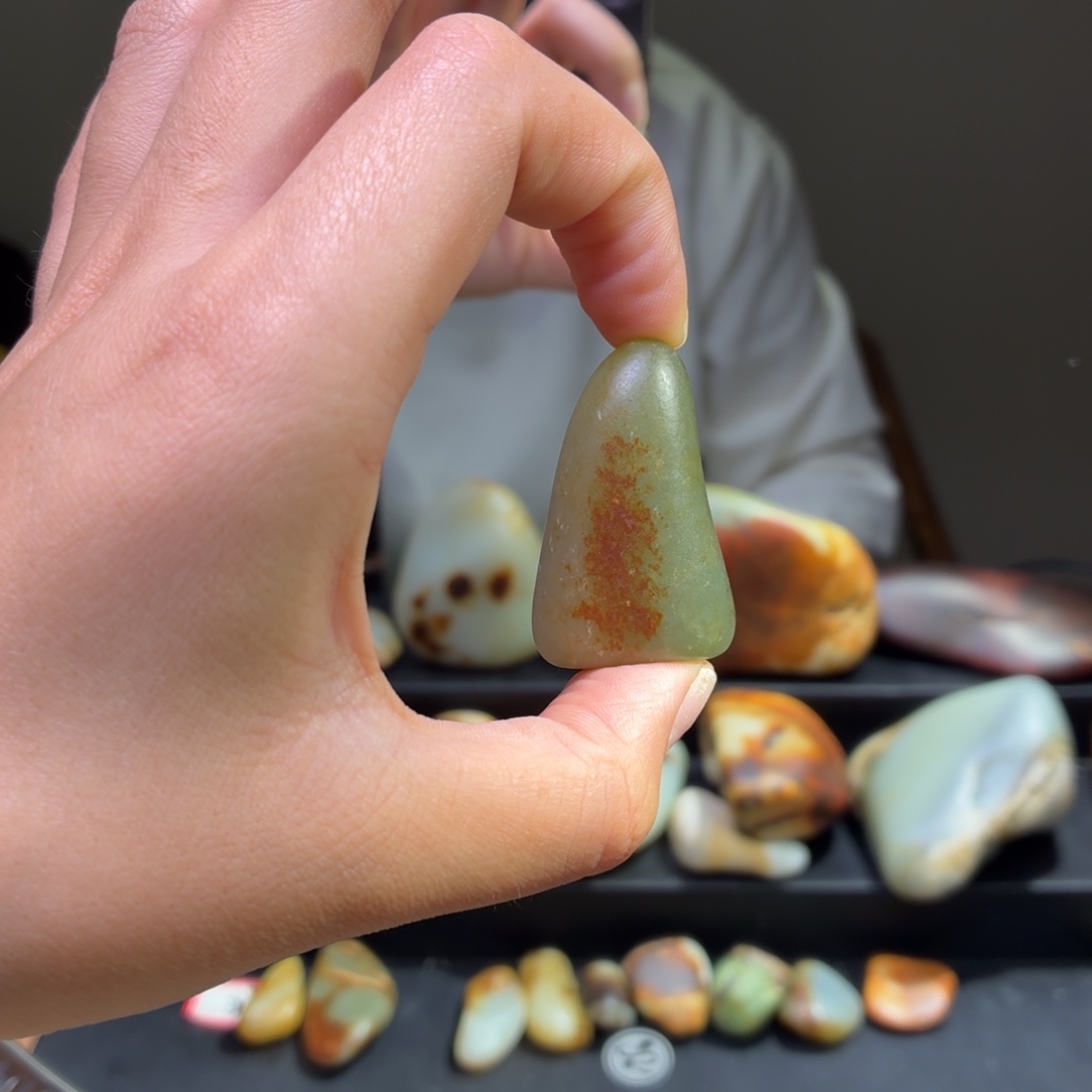 和田玉未镶嵌挂件32.6