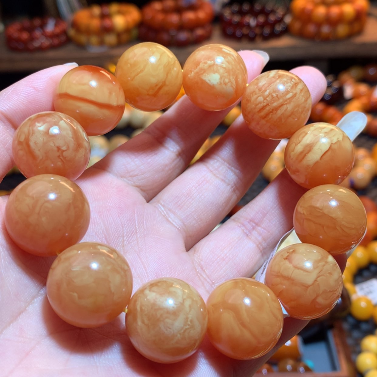 【闪购商品】手串蜜蜡未镶嵌蜜蜡手串