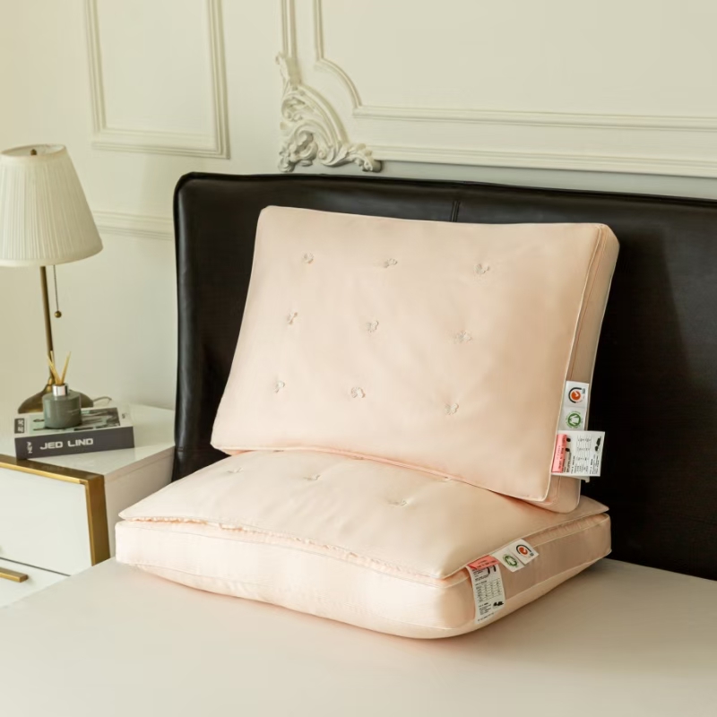 【沐梵家居】定制款！优雅蚕丝二合一订花款舒睡枕