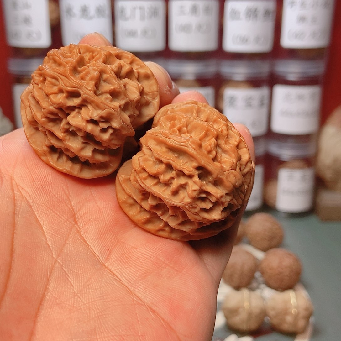 文玩核桃把件起*苹果园42全品