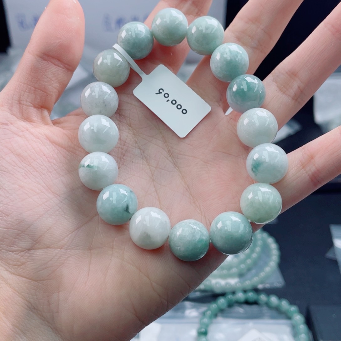 未镶嵌戒指翡翠珠串12.6