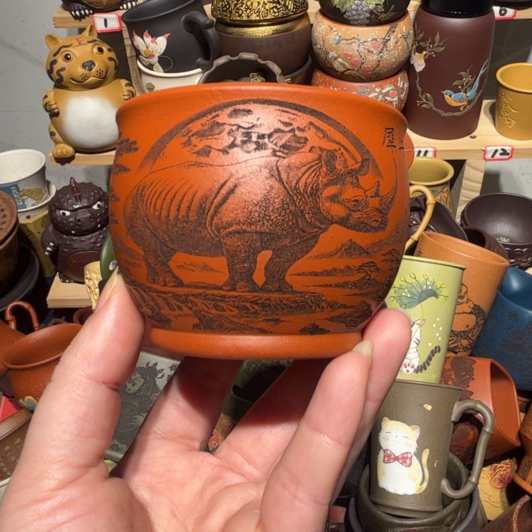 紫砂茶杯宜兴紫砂主人杯