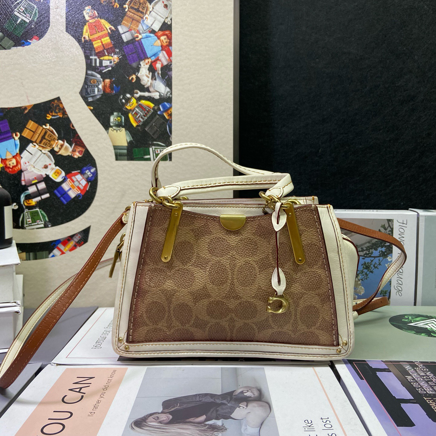 95新 COACH/蔻驰 23183斜挎包20*13