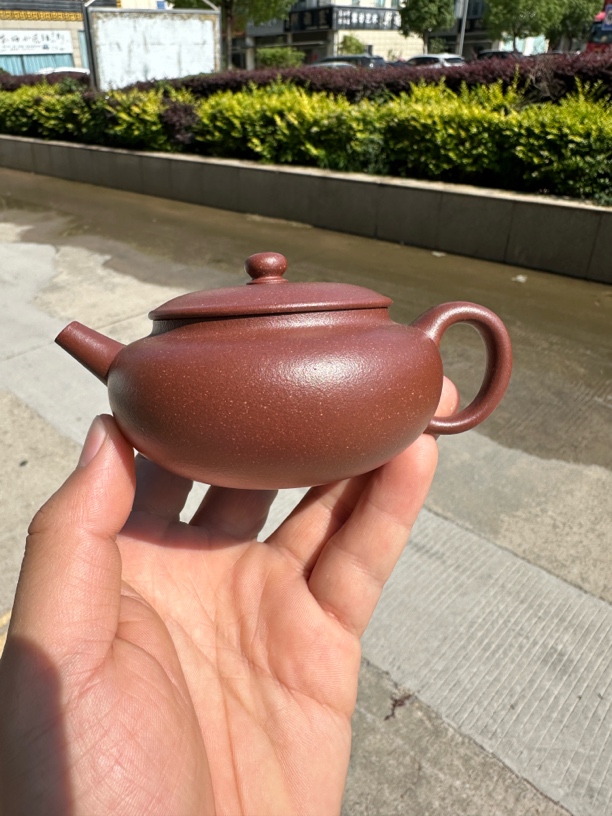 素影纯原矿无添加无酸洗桃花泥40目砂料150cc容量红泥紫砂壶茶具