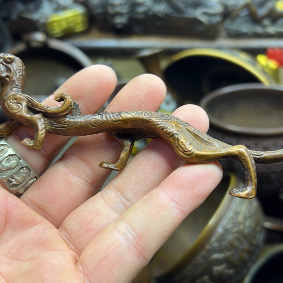 铜摆件欢迎欢迎你