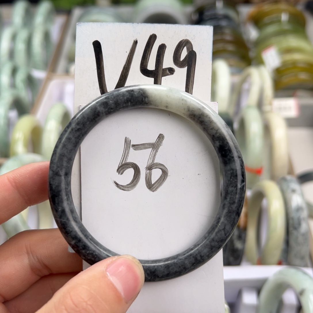 岫玉手镯未镶嵌天然岫玉微瑕