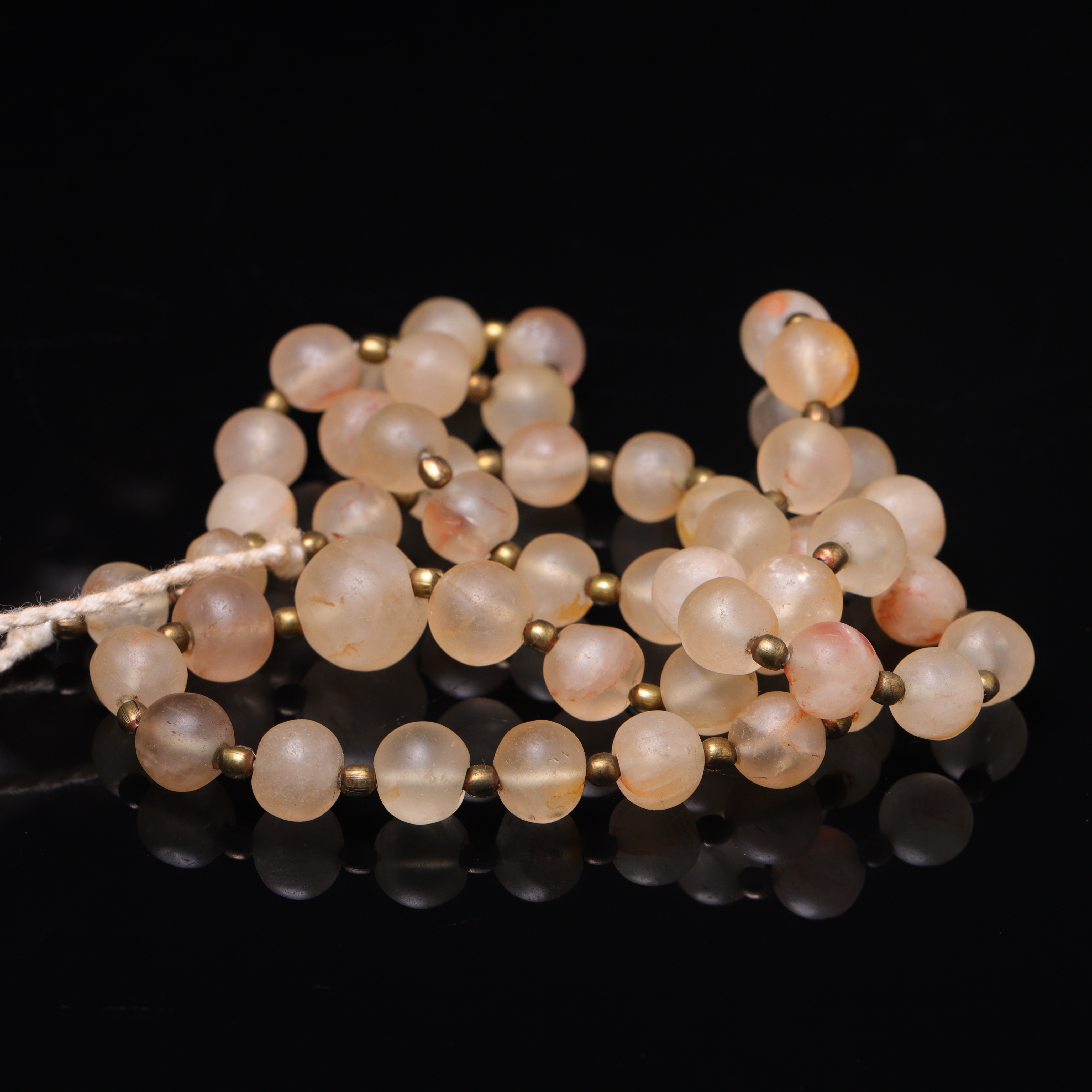 明代天然水晶珠串项链-CS