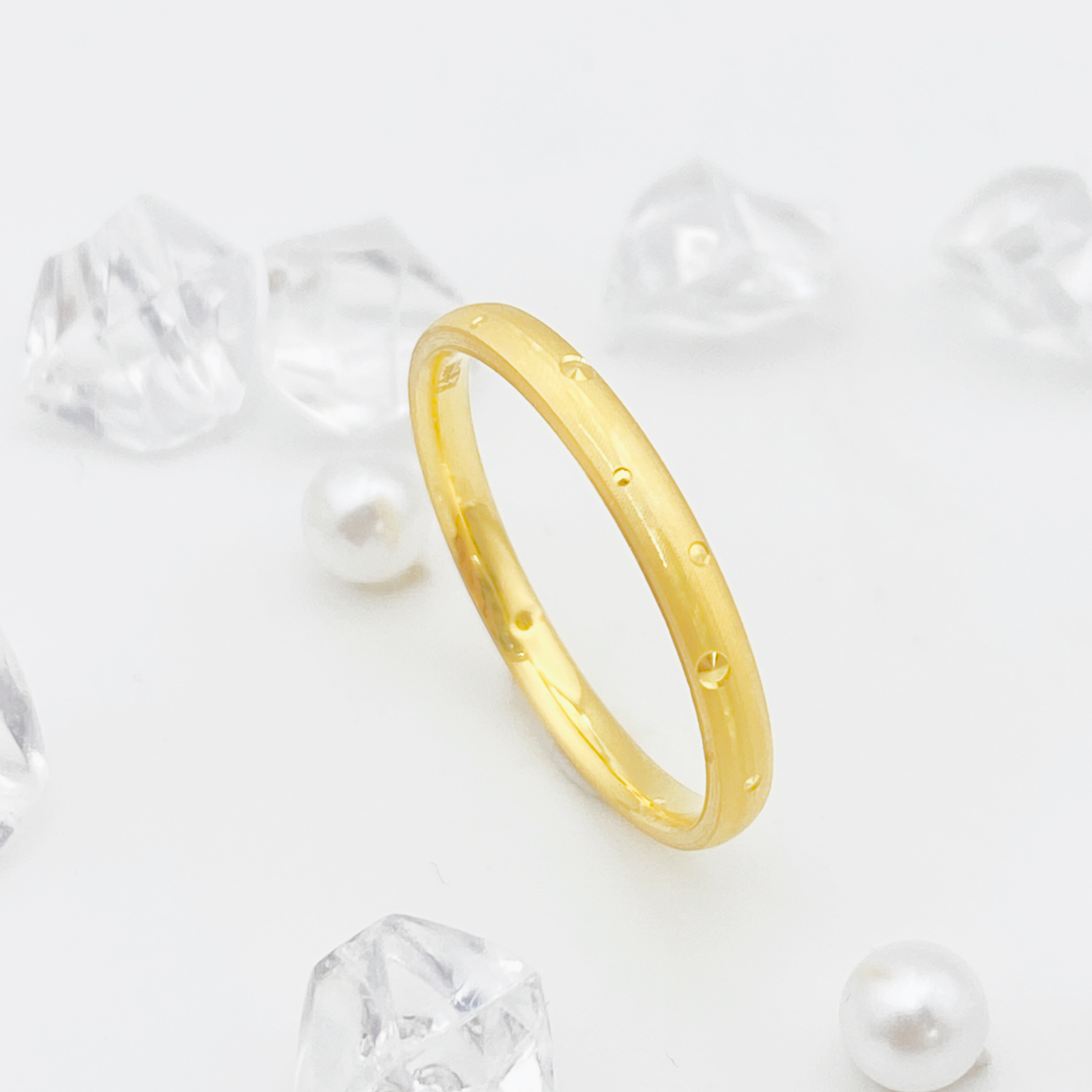 【飘飘严选】足金999 星光戒指1.39 19#