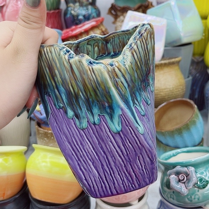 有孔.多肉陶瓷花盆！