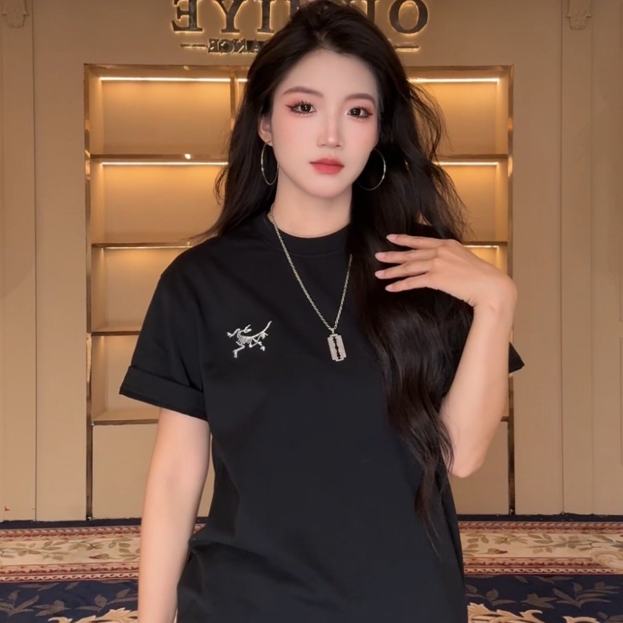 【速干刺绣鸟T恤-007】奢品仓男女同款简约重磅情侣百搭休闲T恤