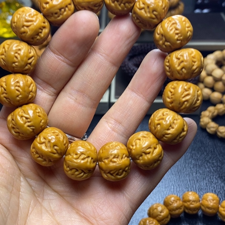 猴头核桃手串猴头猴脑