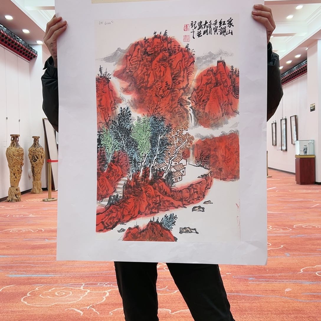 国画朱大明展览原作