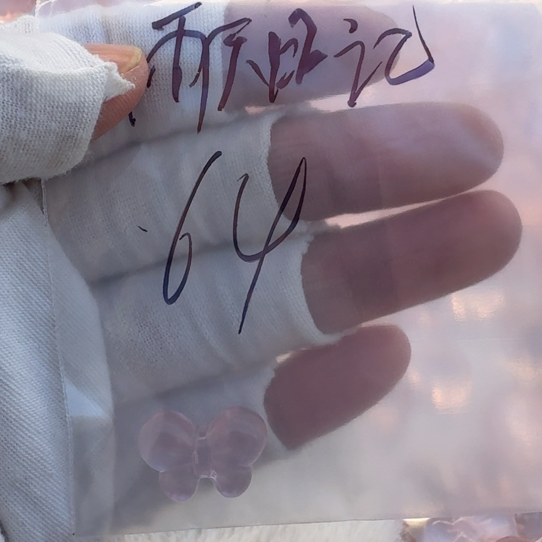 查罗石合金珠宝半成品蝴蝶结