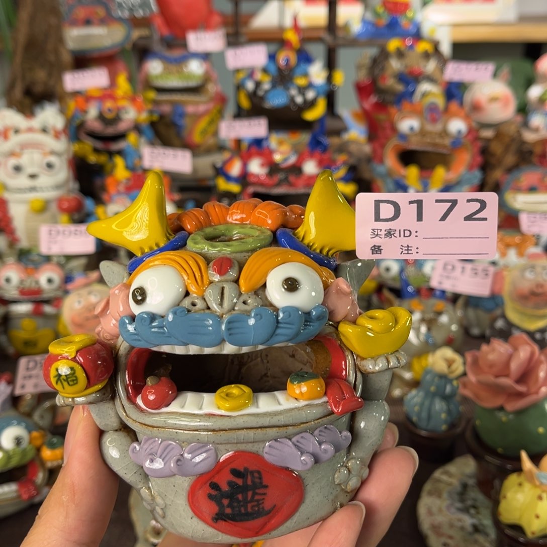 泥塑纯手工茶宠摆件