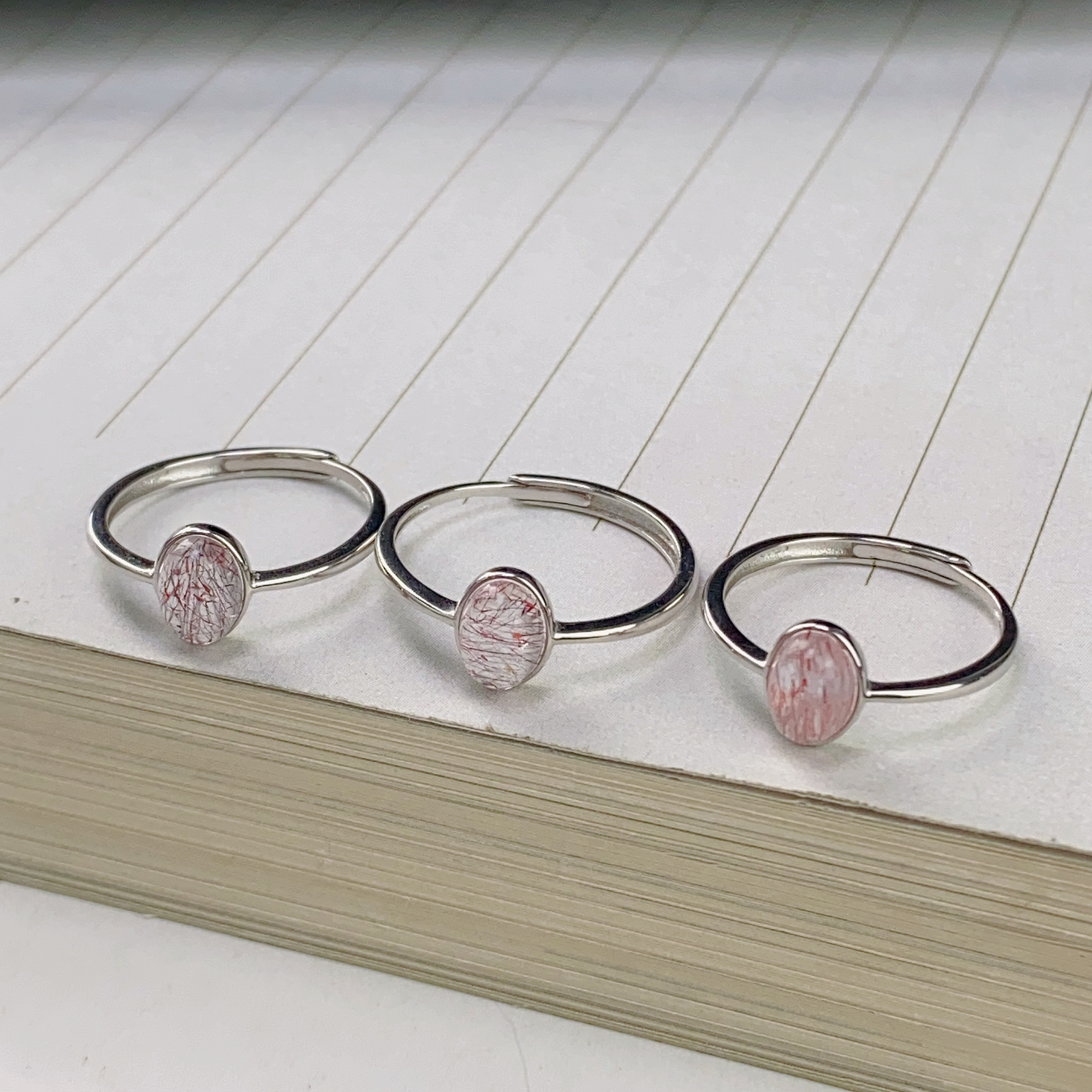 2888/ ZY888-760 水晶时尚百搭精美蛋面戒指/多样性发/一件