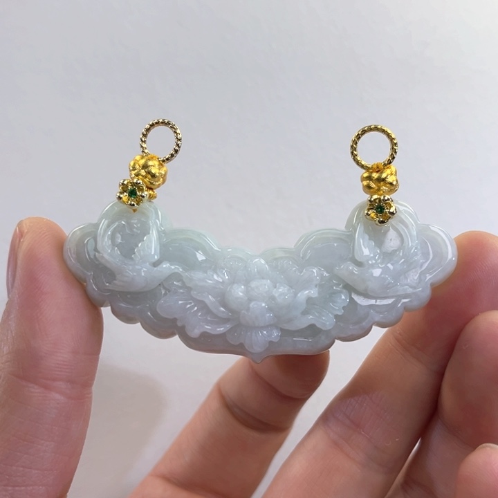 翡翠吊坠(赠链)未镶嵌代编织