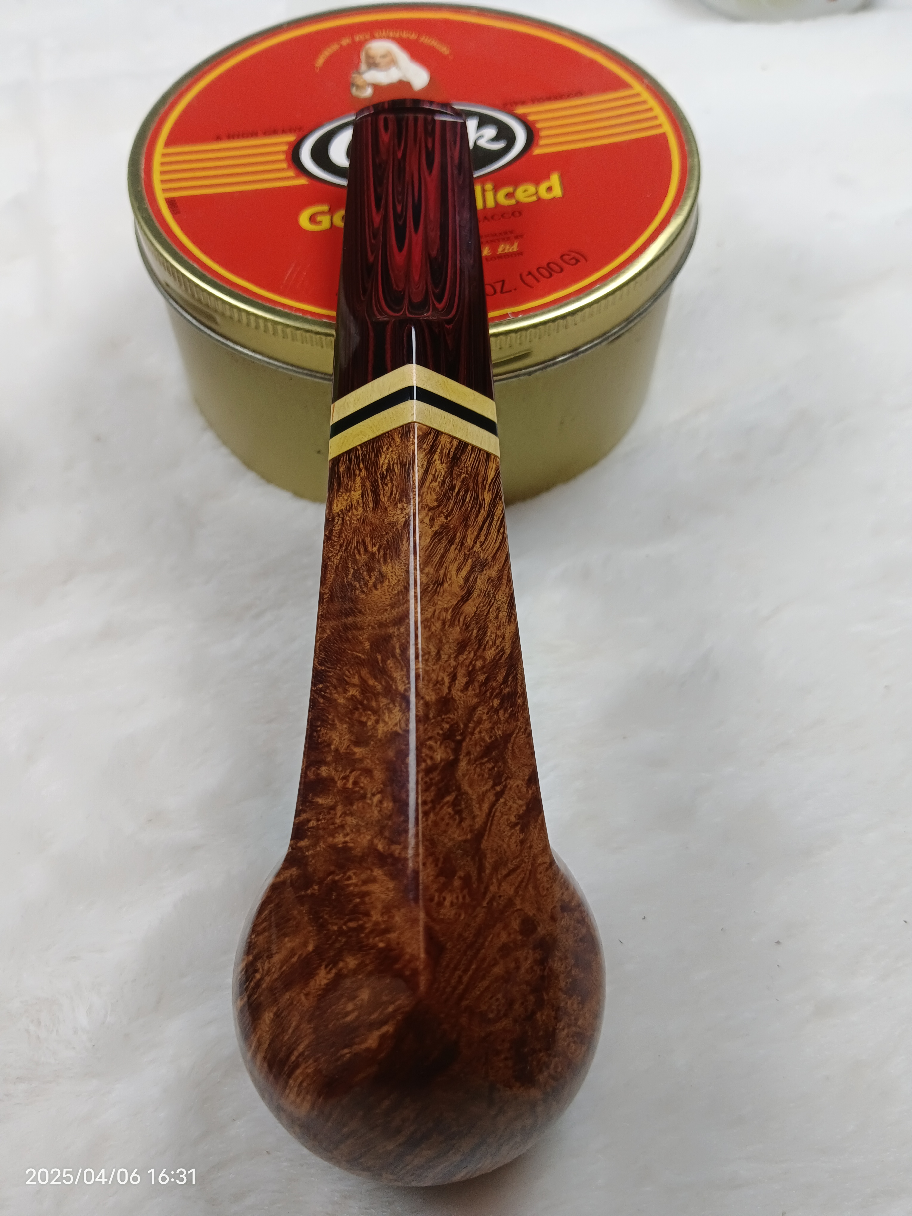 手工石楠木烟斗加长牛头