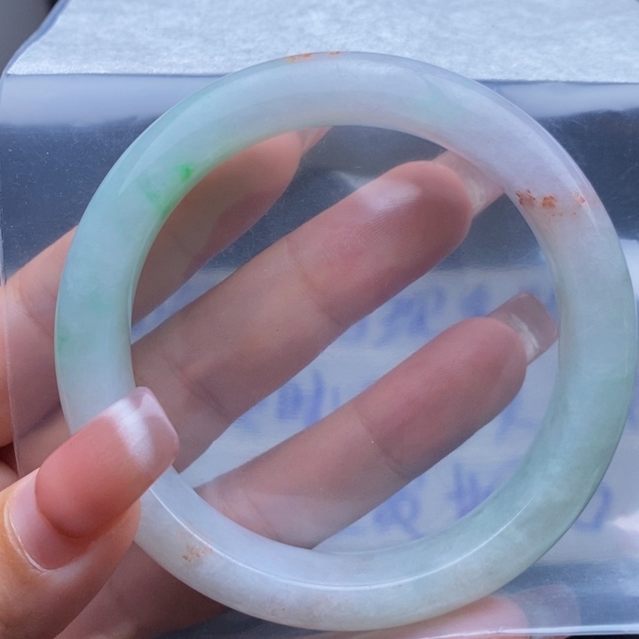 定制翡翠未镶嵌天然翡翠手镯58