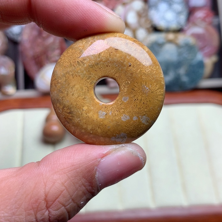 硅化珊瑚（珊瑚玉）颈饰未镶嵌