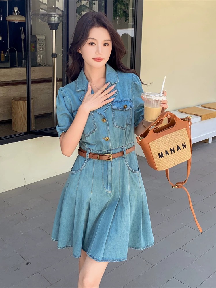 小婷子的女装！新款复古显瘦裙子法式夏季