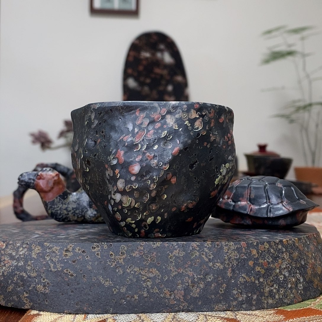 豫石匠茶周边梅花玉安山玉炸炸炸！200cc