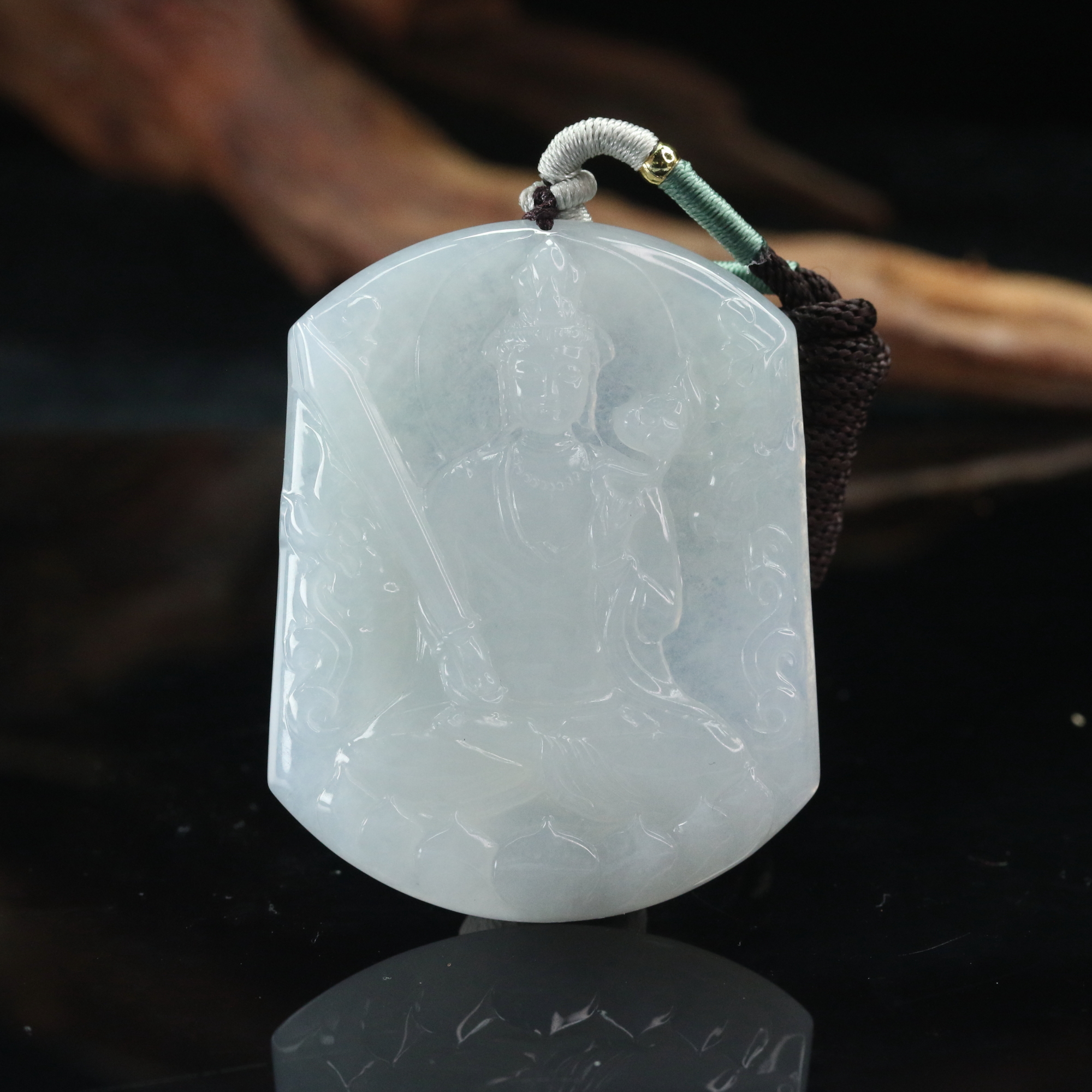 lot2天然A货翡翠吊坠/500909厦门保利拍卖