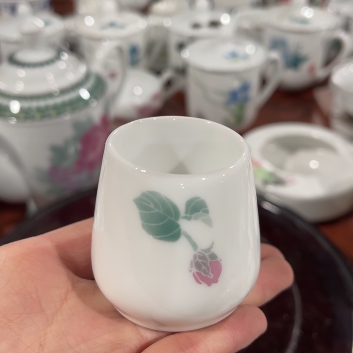 醴陵高温瓷釉下手绘50毫升