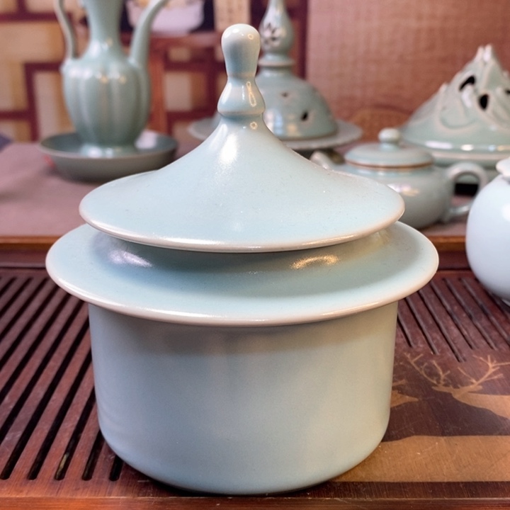 原产地汝瓷不开片一