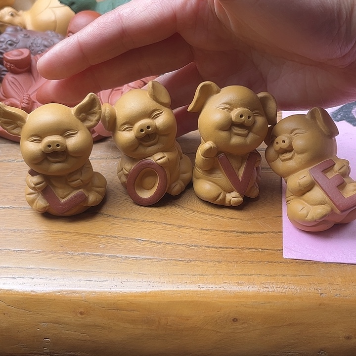 紫砂茶宠紫砂四个