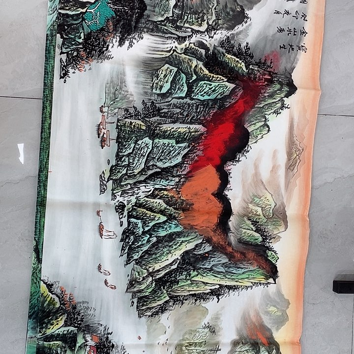 国画这种装修正在小霞