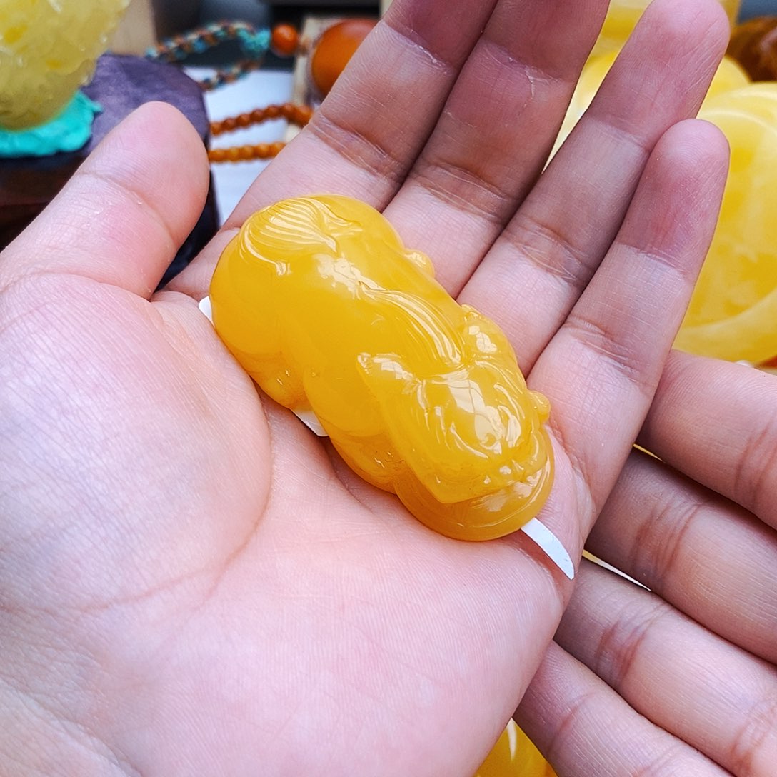 蜜蜡颈饰未镶嵌天然保真假一赔十36